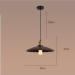 euroliteLED M Interior Iron Umbrella Lampshade Light Industrial Vintage Pendant Lamp Antique Creative Lotus Chandelier