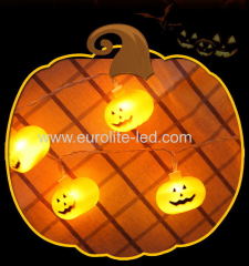 Led Plastic Solar Power Waterproof Pumpkin Hallowmas Night Light