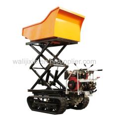 palm garden mini crawler type hydraulic dump tractor