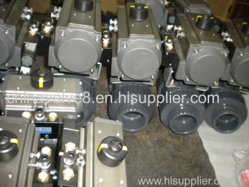 Double Acting Pneumatic Actuated True Union PVC Valves