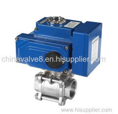 24v 110v 220v Motorized Ball Valve Stainless Steel Npt Threa