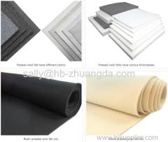 industrial virous style grey wool felt 100% Wool