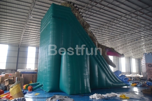 Commercial inflatable crocodile slide