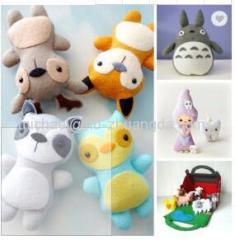 Christmas wool felt handmade DIY Custom Fluffy ball cartoon new year festival hanging pendant children hair pendant acc