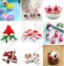 Christmas wool felt handmade DIY Custom Fluffy ball cartoon new year festival hanging pendant children hair pendant acc