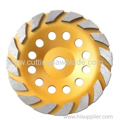 Concrete and Stone Polishing Manufacturer Continuous Diamond Cup Grinding Wheel
