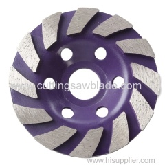 Concrete and Stone Polishing Manufacturer Continuous Diamond Cup Grinding Wheel