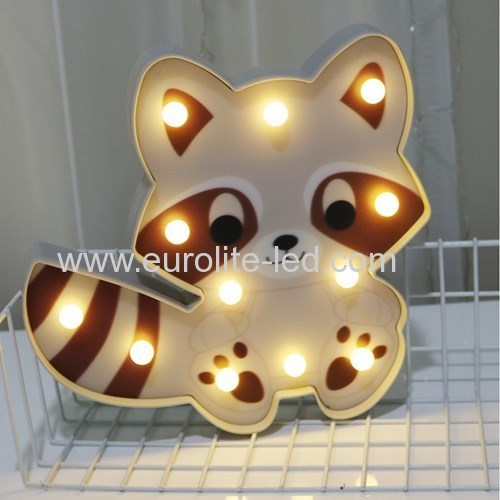 Led Plastic Animal Lovely Christmas Party Decoration Night Light