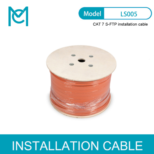 CAT 7 S-FTP installation cable Dca AWG 23/1 Orange LSZH
