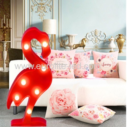 Led Plastic Flamingo Loveiy Party Kids Decoration Night Light