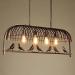 euroliteLED Four Head Bird Cage Chandelier Vintage Loft Metal Ceiling Lamp