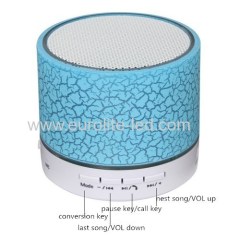 Led Crackle Wireless Bluetooth Speaker Portable Subwoofer Gift Night Light