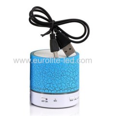 Led Crackle Wireless Bluetooth Speaker Portable Subwoofer Gift Night Light
