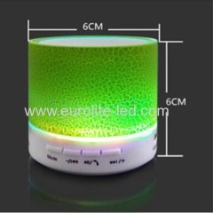 Led Crackle Wireless Bluetooth Speaker Portable Subwoofer Gift Night Light