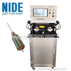 Automatic electric motor armature rotor testing equipment machine manufacturer