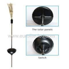 Led Solar Powered Firework Explode Holiday Courtyard Decoration Pin Lamp
