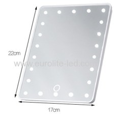 Led Cosmetic Mirror 16 LED USB Touch Storage Desktop Rotation Mirror Light