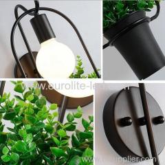 euroliteLED Creative Potted Green Plant Wall Lamp LED Wall Lamp E27 Stylish and Refined