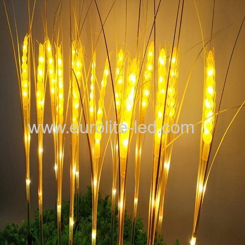 Led Solar Powered Wheat Spike Outdoor Waterproof Decoration Garden Street Light