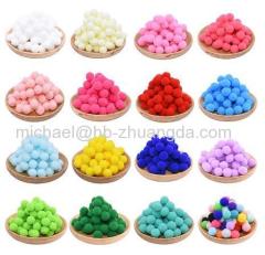 100Pcs 15/20/25mm Fluffy Soft Pompom Balls Handmade Kids Toys Wedding Decoration DIY Pom Poms Felt Ball Sewing Craft Sup