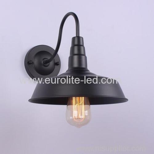 euroliteLED Wall Sconce Lighting Gooseneck Industrial Barn Lights Vintage Farmhouse Wall Lamp(Three layers Inner Black)