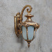 euroliteLED Bronze Waterproof Outdoor Wall Lamp Antique Aluminum Metal Gate External Glass Lantern Wall Sconce