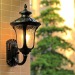 euroliteLED Black Retro European Outdoor Wall lamp Aluminum Waterproof Anti-Rust Wall lamp Corridor Light Model A Small