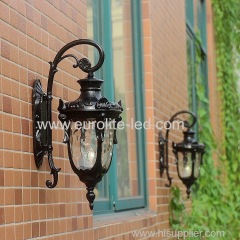 euroliteLED Black Retro European Outdoor Wall lamp Aluminum Waterproof Anti-Rust Wall lamp Corridor Light Model B Small