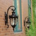 euroliteLED Black Retro European Outdoor Wall lamp Aluminum Waterproof Anti-Rust Wall lamp Corridor Light Model B Small