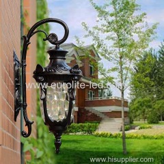 euroliteLED Black Retro European Outdoor Wall lamp Aluminum Waterproof Anti-Rust Wall lamp Corridor Light Model B Small