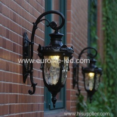 euroliteLED Black Retro European Outdoor Wall lamp Aluminum Waterproof Anti-Rust Wall lamp Corridor Light Model B Small