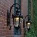 euroliteLED Black Retro European Outdoor Wall lamp Aluminum Waterproof Anti-Rust Wall lamp Corridor Light Model B Small