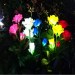 Led Solar Powered Three Roses Outdoor Plug Street Garden Decoration Light