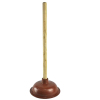 Wooden handle sink plunger Toilet Drai Unblock Plunger