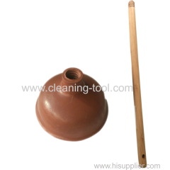 Wooden handle sink plunger Toilet Drai Unblock Plunger