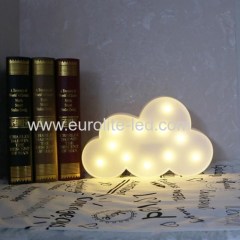 Led Plastic Cloud 11LED Warm white Room Kids Decoration Night Light