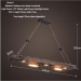 euroliteLED Novely Pendant Light Iron Glass Wood LOFT Retro Industrial Chandeliers(Alcatraz Chandelier)