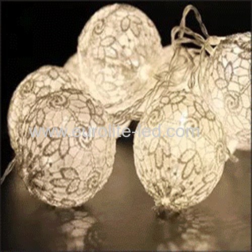 Led Lace Fabric Ball String Battery 1.5m 10Leds Wedding Holiday Party Decoration Night Light