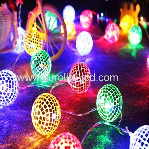 Led Solar PoweredMirror Ball String Romantic Fashion Party Holiday Stage Decoration Night Light