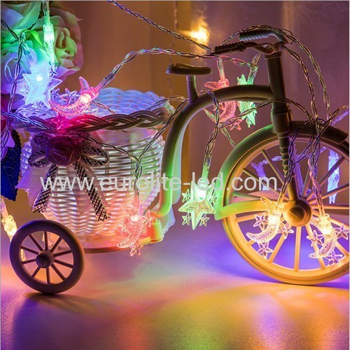 Led Solar Powered Moonr String Cute Holiday Room Garden Decoration Night Light