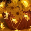 Led Solar Powered Moonr String Cute Holiday Room Garden Decoration Night Light