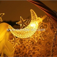 Led Moon Star String USB Cute Holiday Room Garden Decoration Night Light