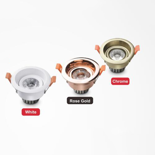 euroliteLED 5W COB LED Downlight 3000K-6500K IP20 Multi-color Optional