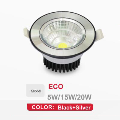 euroliteLED 5W 15W 20W COB LED Downlight 3000K-6500K IP20 Multi-color Optional