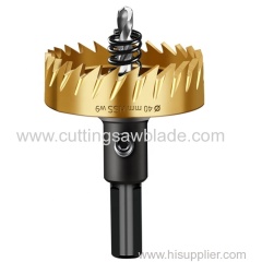 Fast Speed Titanium Coated 40mm HSS Hole Saw Drill Bit for Metal Drilling