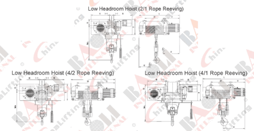 ELECTRIC STEEL WIRE ROPE HOIST - Z TYPE 05428 05429 05430 05431 05432 05433 05434 05435 05436 05437 05438 05439 05440