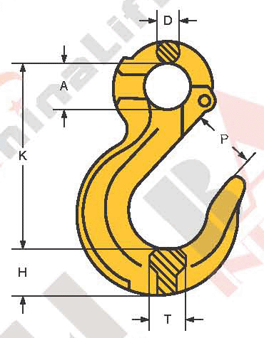 G80 EYE LOAD HOOK WITHOUT LATCH