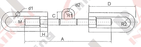 HAMBURGER TURNBUCKLE 24407 24408 24409 24409A