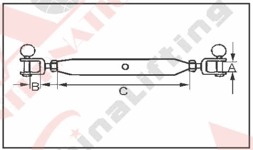 S.S. RIGGING SCREW WITH JAW AND JAW AISI: 304 or 316 24106S