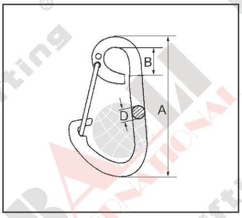 S.S SPRING SNAP HOOK AISI :304 or 316